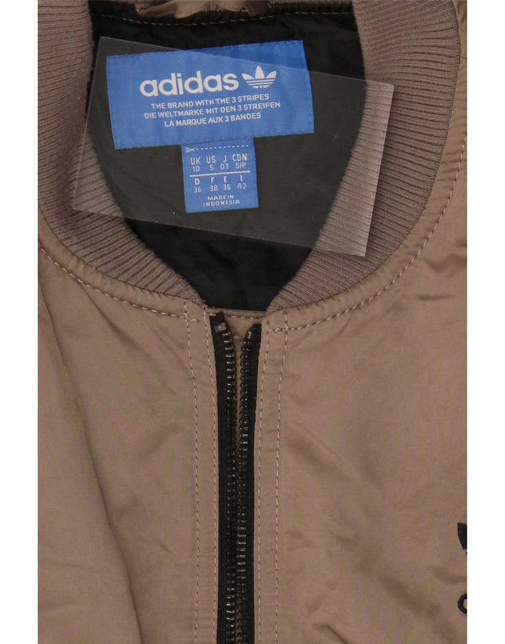 Damska kurtka Adidas Graphic Oversized Padded Jacket UK 10 Mały brązowy poliester