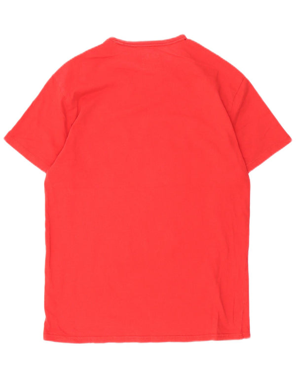 Męski T-shirt Levi's 501 o standardowym kroju z grafiką, mały, czerwony, bawełniany