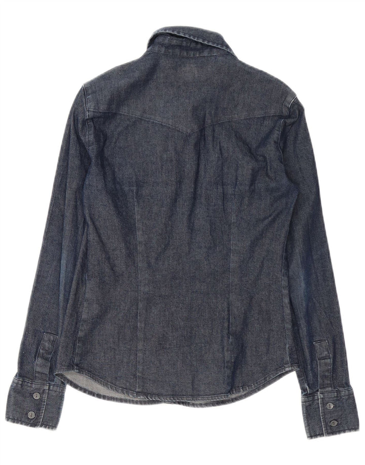 Damska koszula dżinsowa CALVIN KLEIN JEANS UK 12, średnia, granatowa, bawełniana