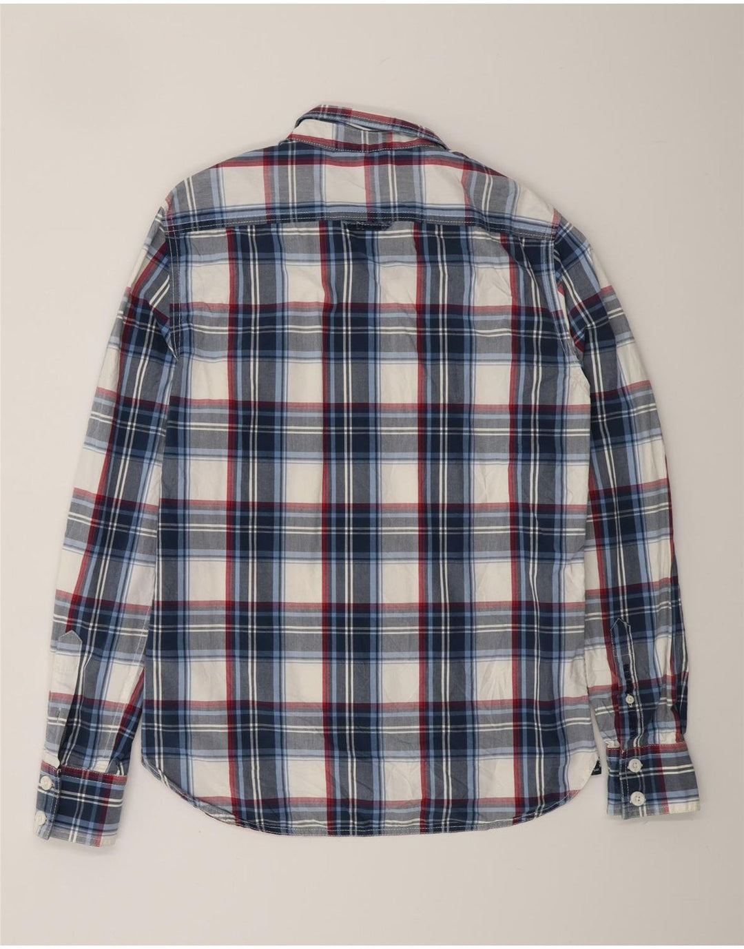 SUPERDRY Koszula męska w dużą granatową kratkę