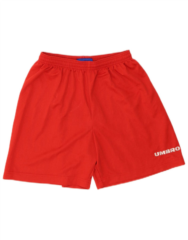 Męskie spodenki sportowe Umbro, małe, czerwone, poliestrowe