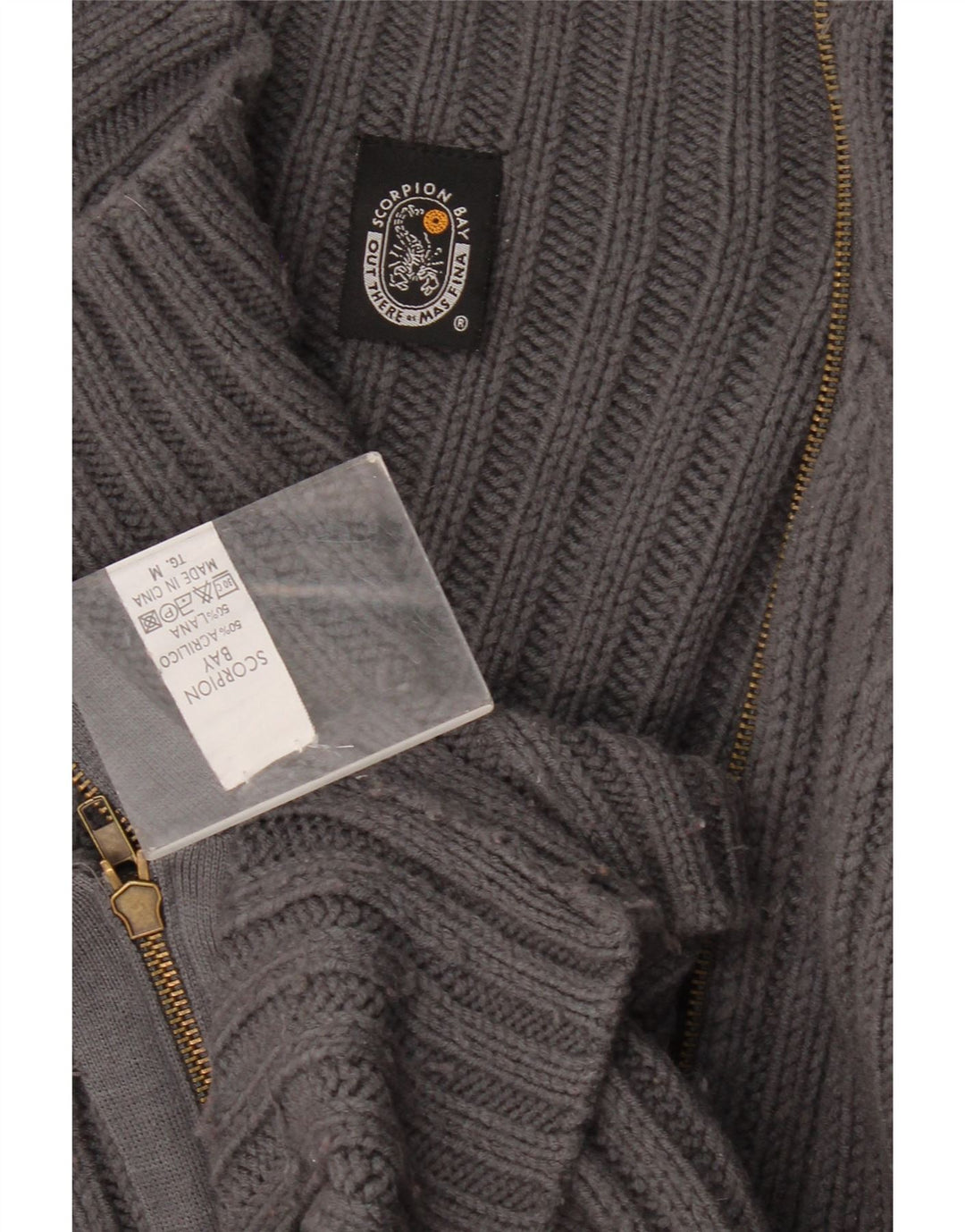 Damski sweter oversize Scorpion Bay UK 14, średni szary akryl