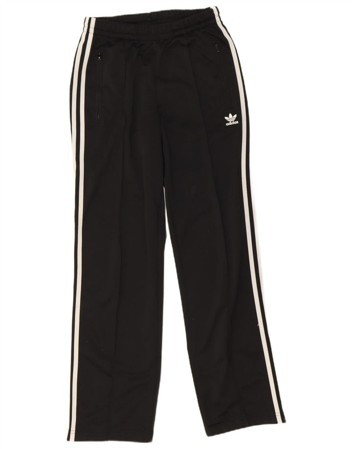 Damskie spodnie dresowe Adidas UK 10, małe, czarne, poliestrowe