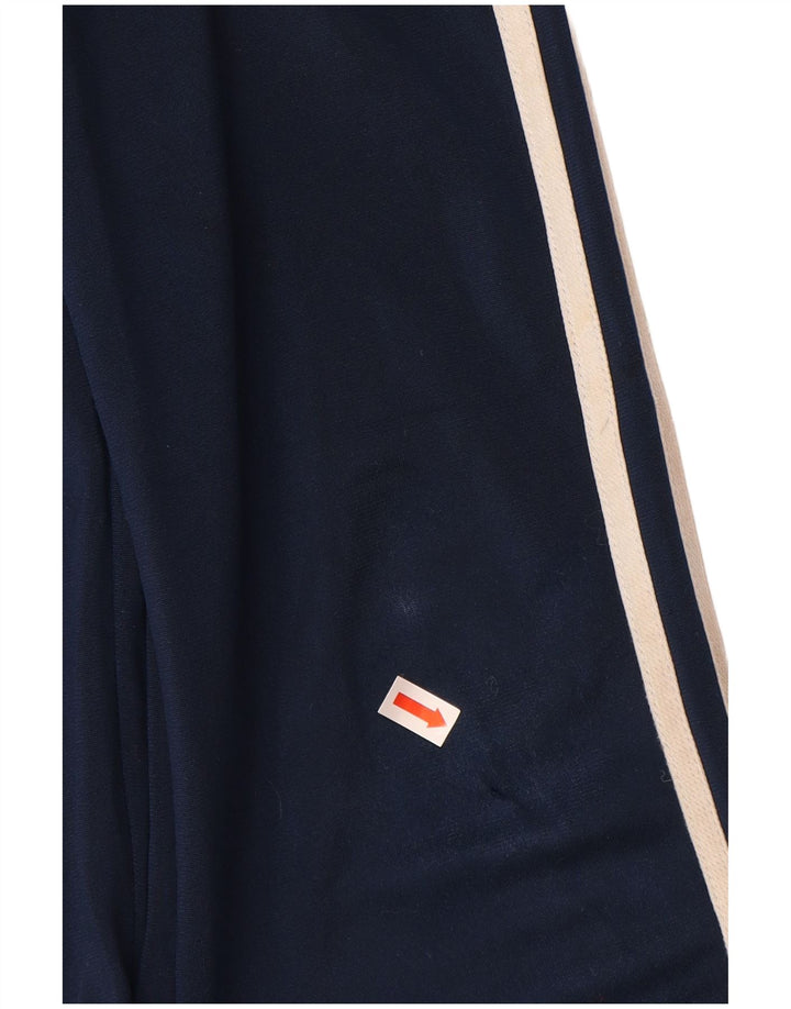 ADIDAS Boys Tracksuit Trousers Joggers 9-10 Years  Navy Blue Polyester