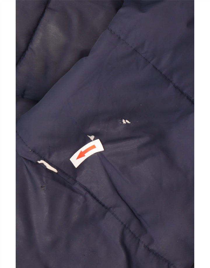 Superdry Mens Graphic Padded Jacket UK 40 Large Navy Blue Nylon