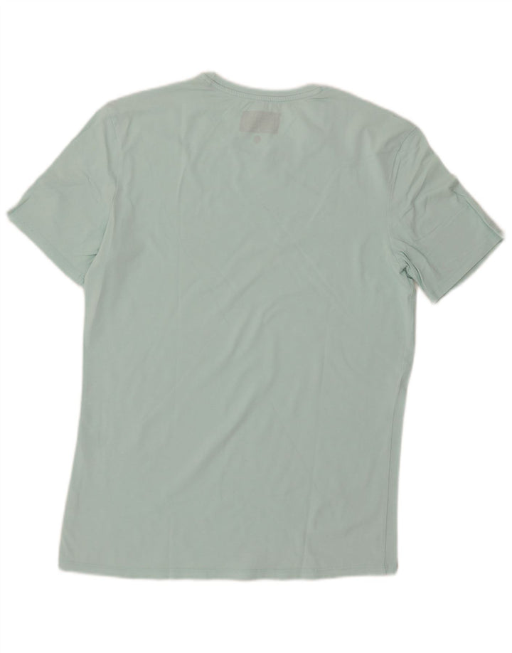 Męska koszulka Guess Extra Slim Graphic Top, duża, niebieska
