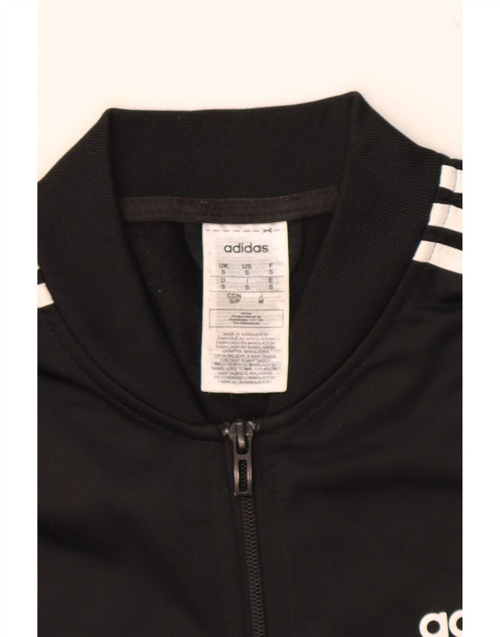 Adidas Męska bluza dresowa, mała, czarna, poliestrowa