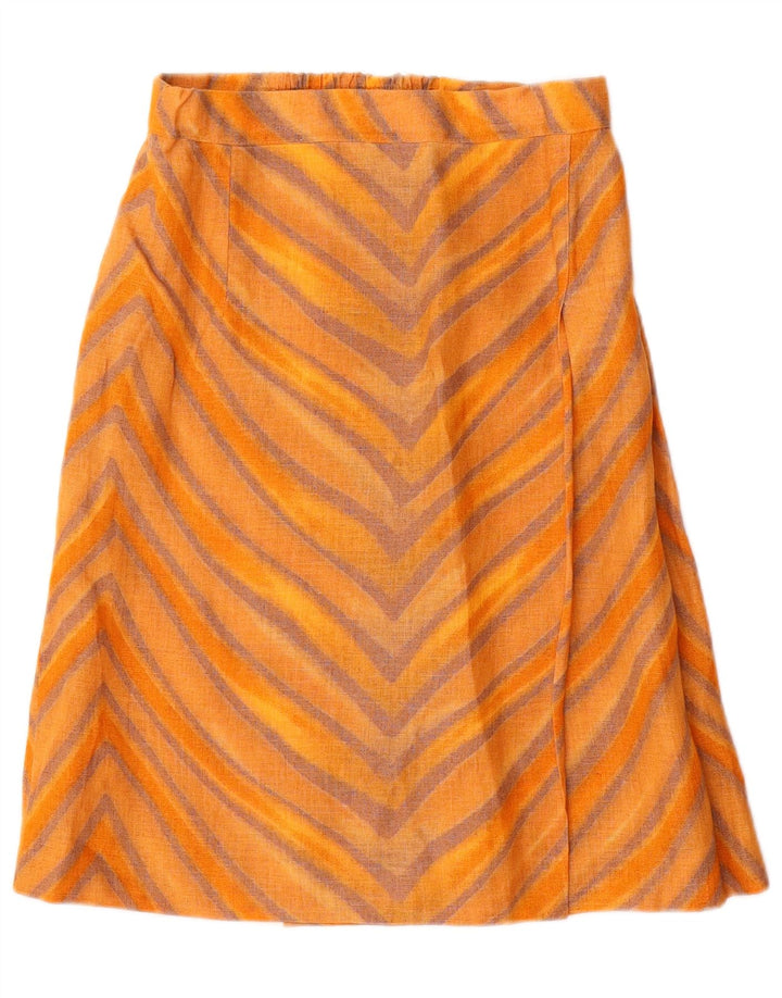 Spódnica damska STIZZOLI IT 42 Medium W28 Pomarańczowa wiskoza w paski
