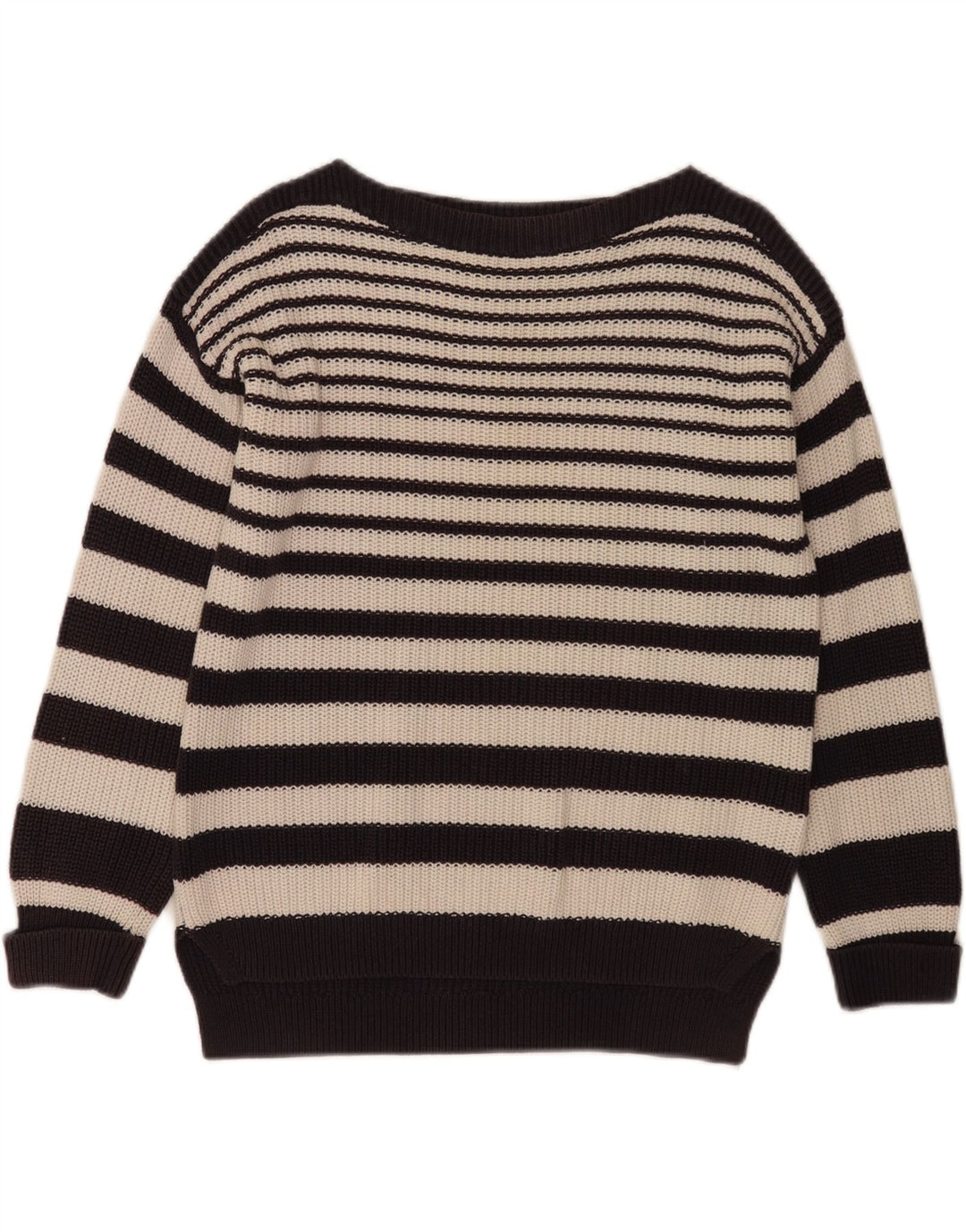 Marks & Spencer Damski sweter z dekoltem w łódkę, UK 14, średni granatowy