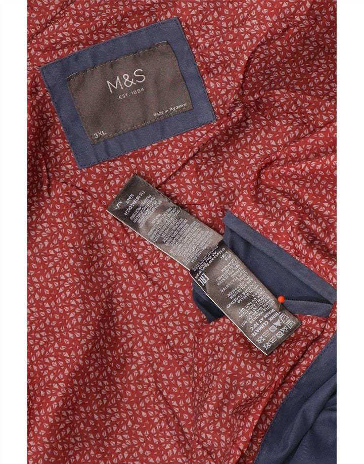 Męska kurtka bomber Marks & Spencer UK 46 3XL granatowa, poliestrowa