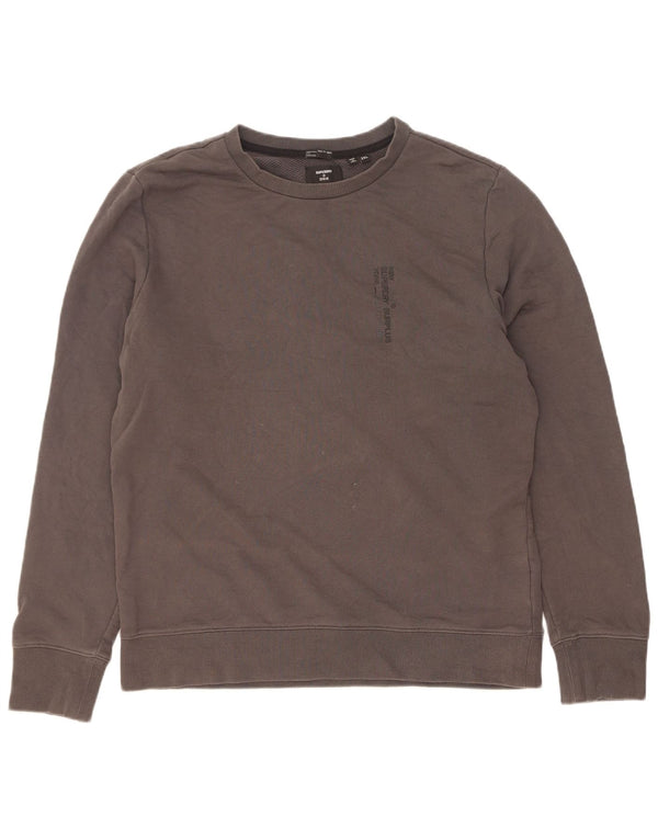 Superdry Mens Sweatshirt Jumper 2XL Grey