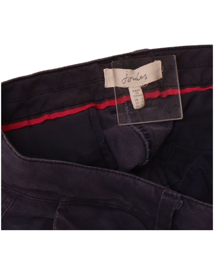 Damskie spodnie typu chino JOULES UK 14 Medium W34 L24 Granatowa bawełna