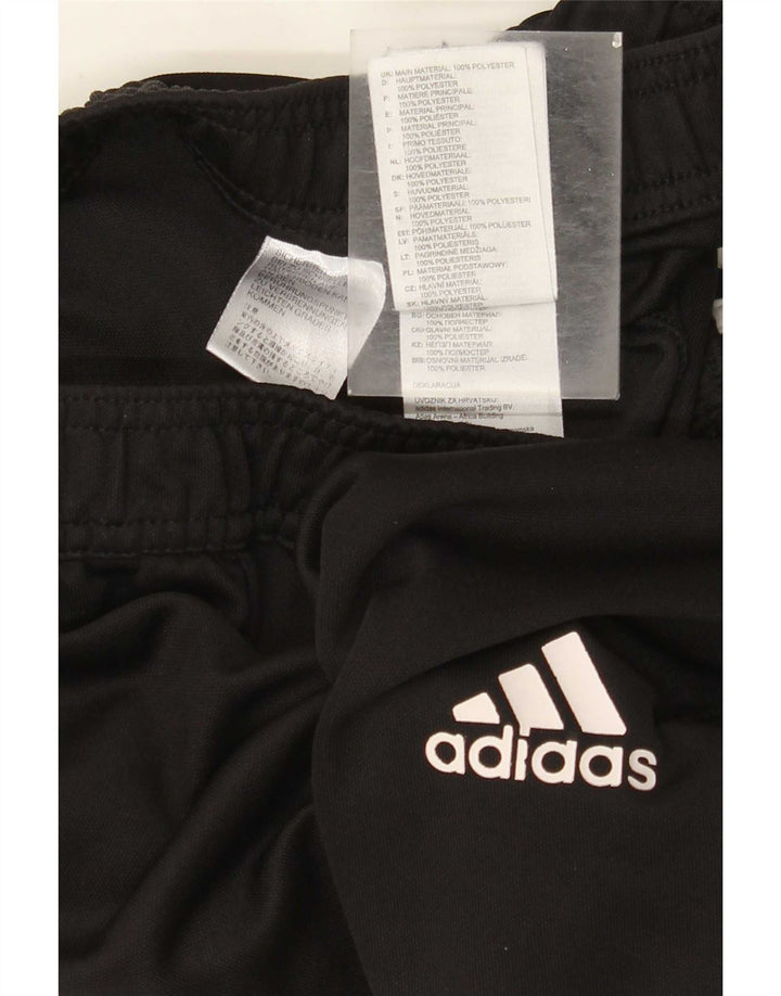 Damskie spodnie dresowe Adidas UK 12, średni czarny poliester