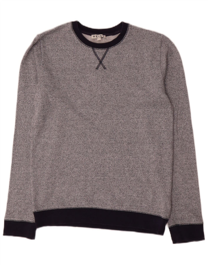 Bluza męska Reiss, mała, szara, nakrapiana wiskoza