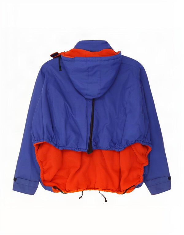 Męska kurtka narciarska Anorak z kapturem w stylu vintage, jeden rozmiar niebieski