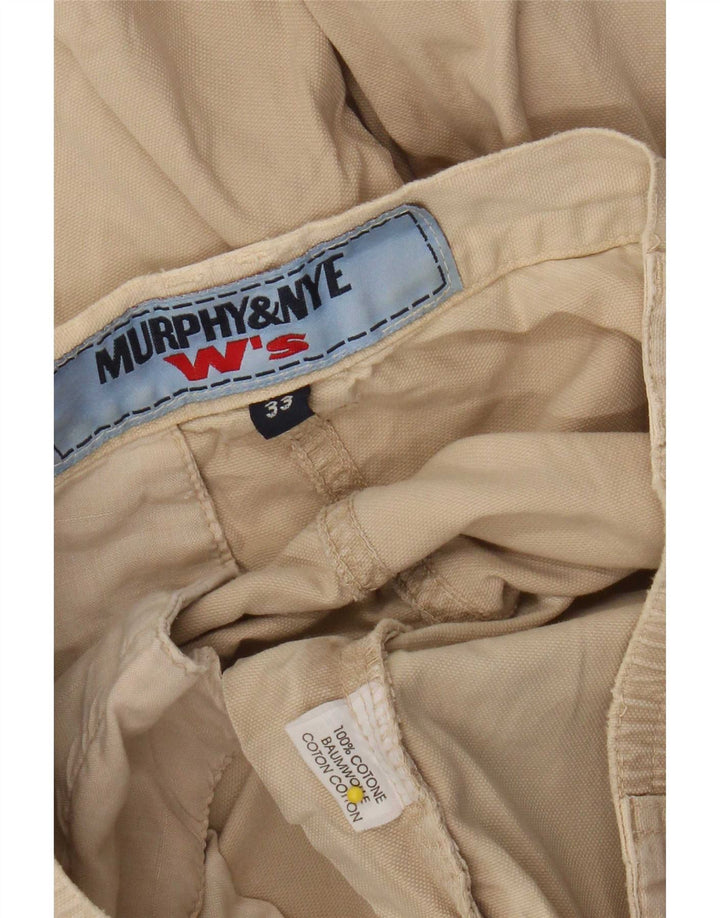 Damskie spodenki cargo Murphy & Nye W33, duże, beżowe, bawełniane