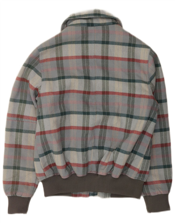 Męska kurtka bomberka Iguana UK 34 XS Szara wełniana krata