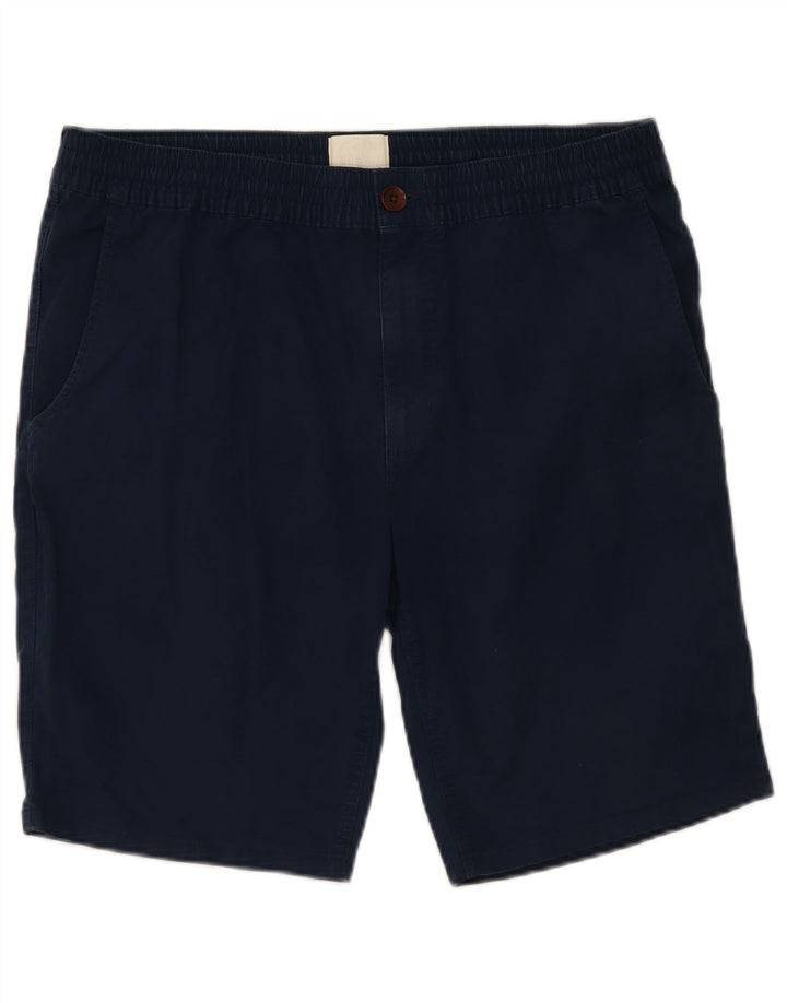 MARKS & SPENCER Męskie spodenki Chino duże W36 Granatowe, bawełniane