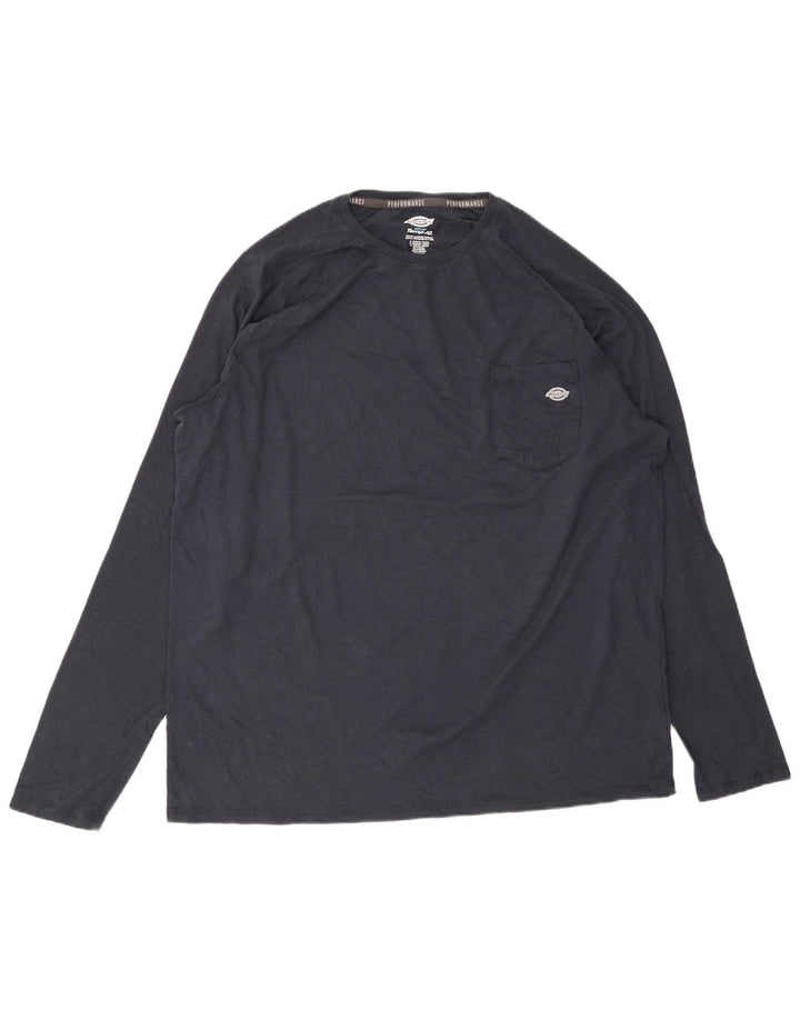 Męski top DICKIES z długim rękawem 2XL, granatowy, bawełniany
