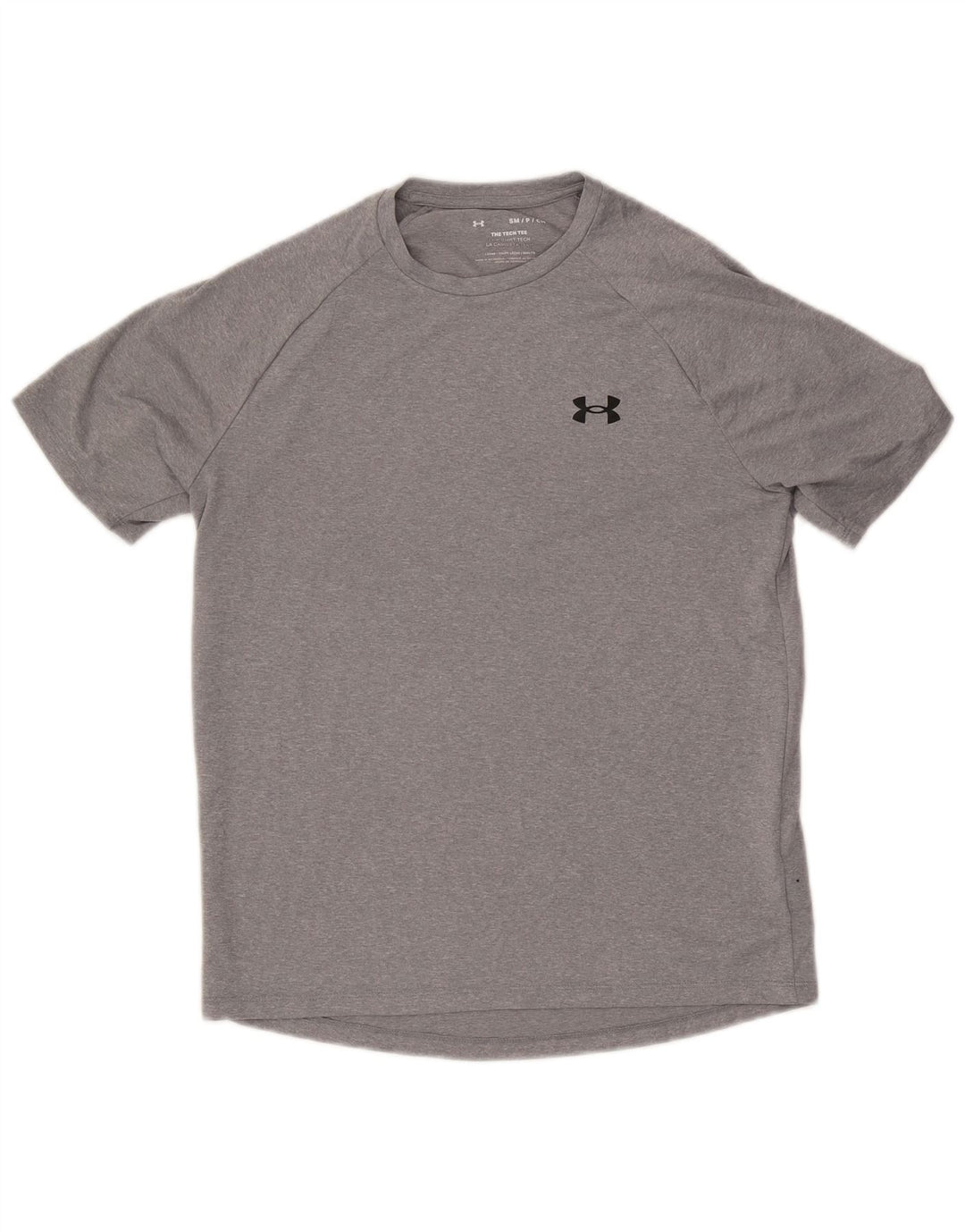 Męski t-shirt Under Armour, mały, szary, poliestrowy