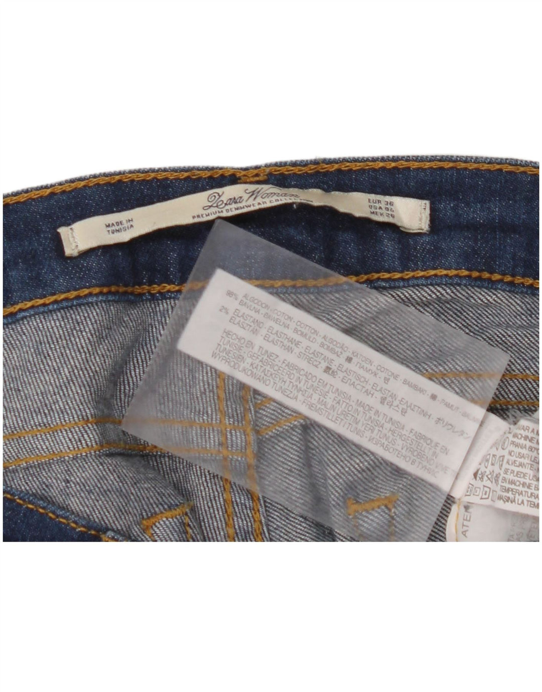 Damskie jeansy slim fit ZARA EU 36 XS W26 L29 Niebieskie, bawełniane
