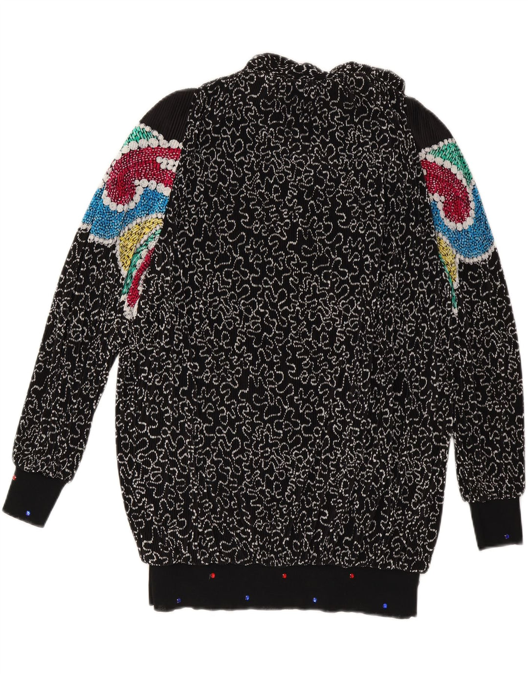 VIRGINIE Damski sweter oversize z dekoltem w kształcie litery V, UK 18 XL, czarny