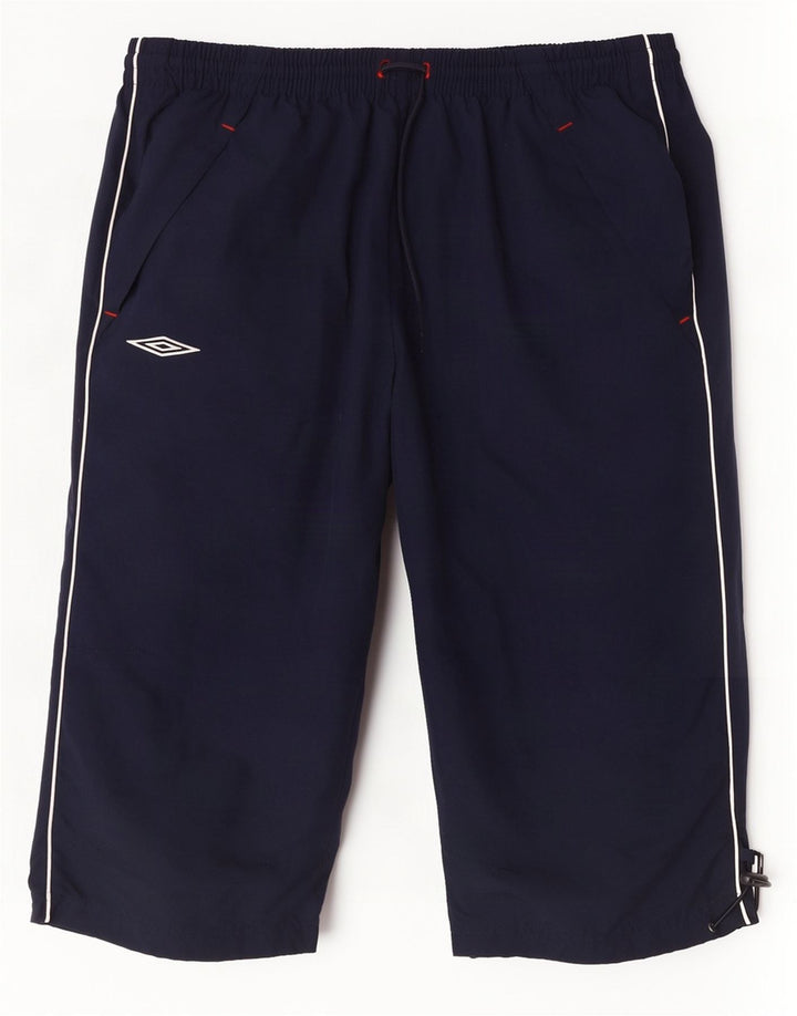 Męskie spodenki sportowe Umbro Graphic Bermudy, mały granatowy poliester