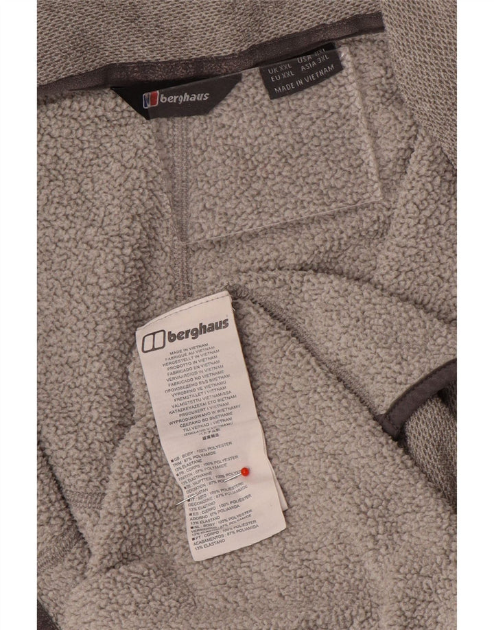 Męski sweter z zamkiem błyskawicznym Berghaus, 2XL, szary poliester