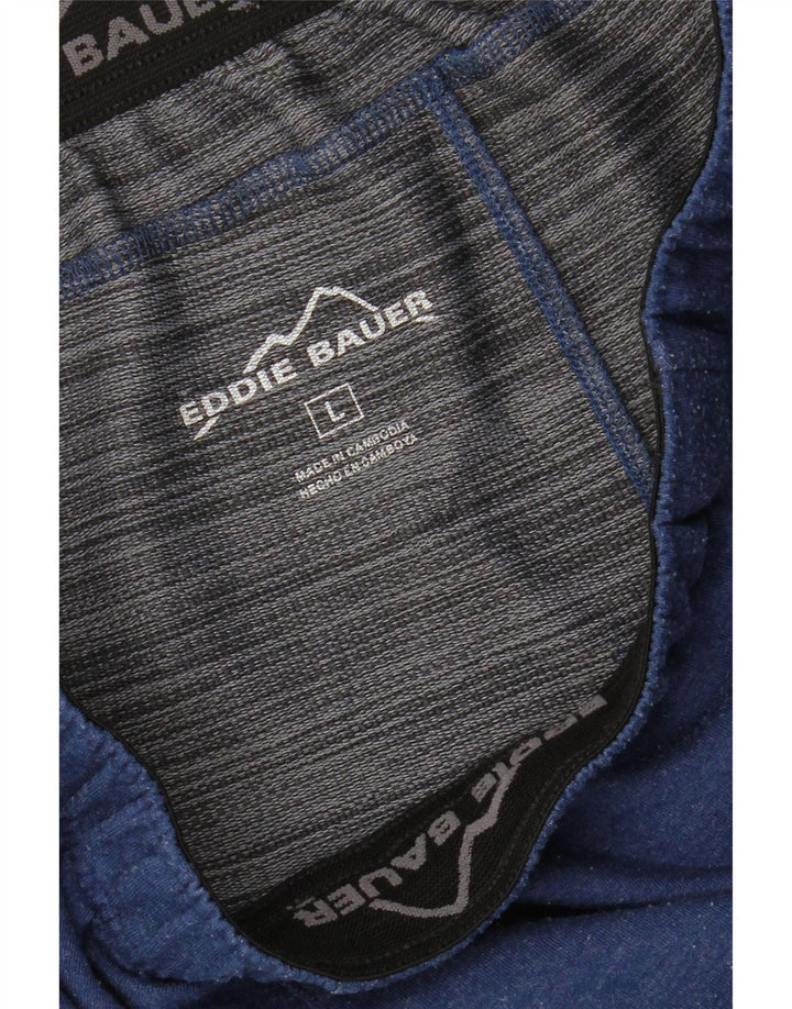 EDDIE BAUER Mens Sport Shorts Large  Blue Rayon Vintage Eddie Bauer and Second-Hand Eddie Bauer from Messina Hembry 