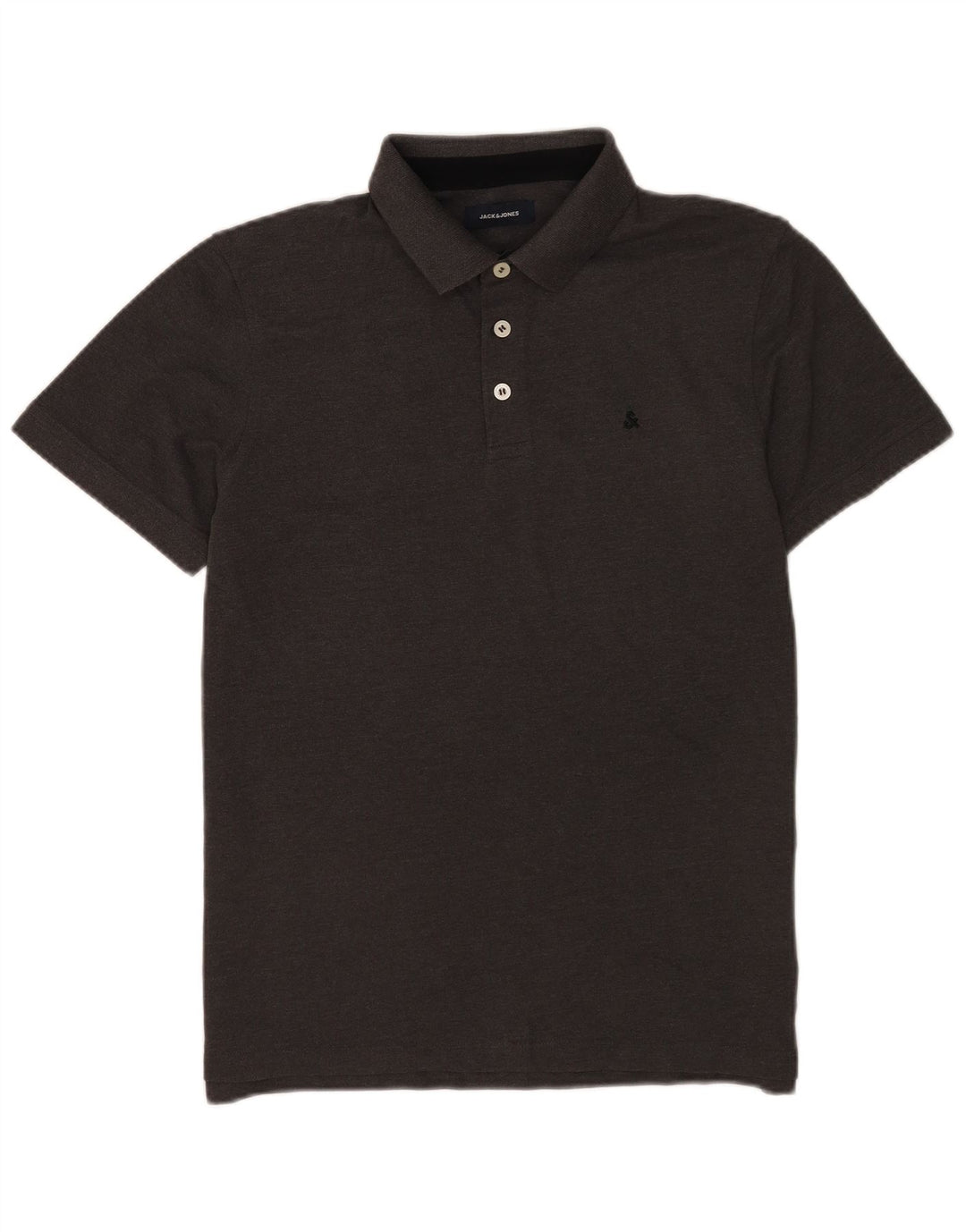 Męska koszulka polo Jack & Jones, duża, szara, bawełniana