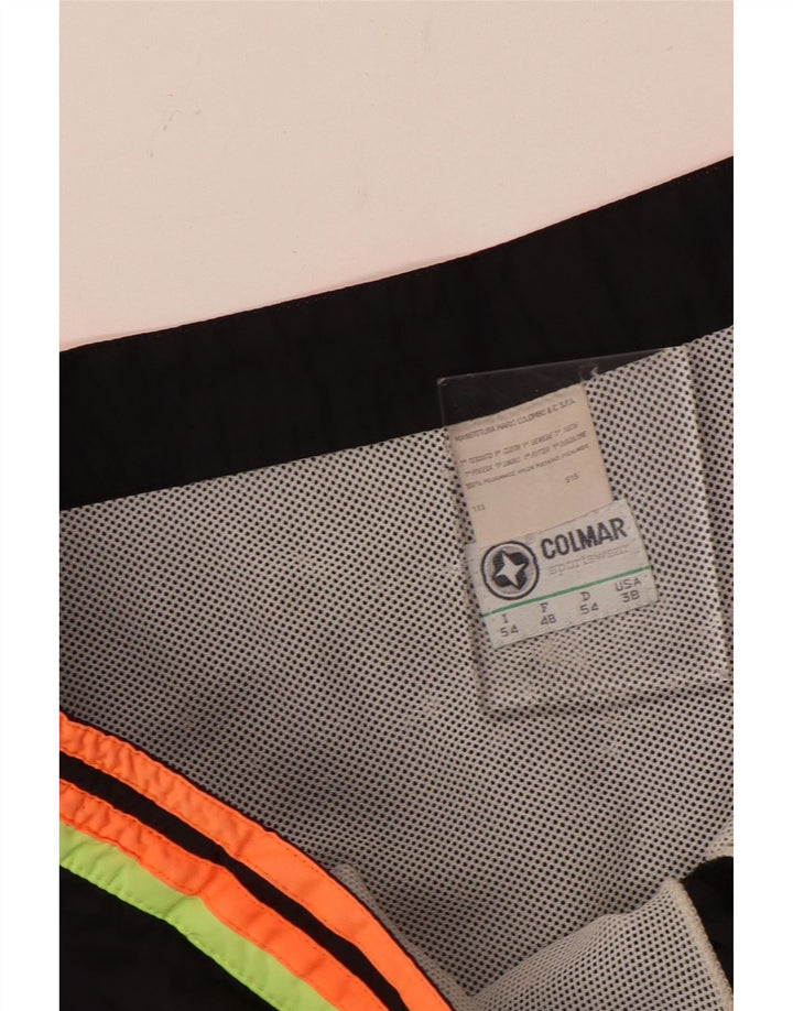 Męskie spodenki kąpielowe Colmar IT 54, duży czarny nylon z blokami kolorów