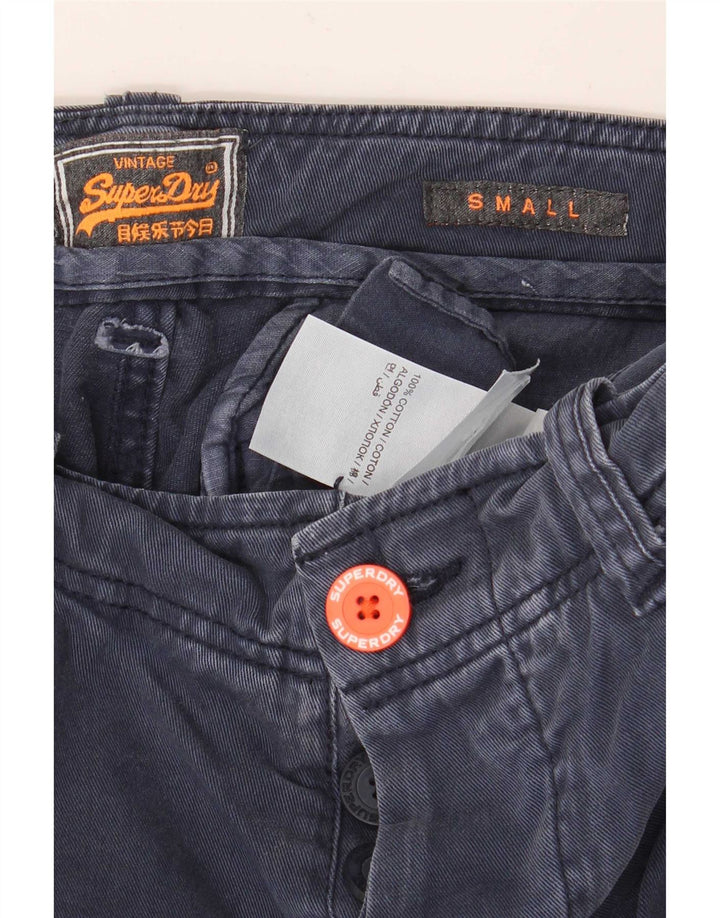 Męskie spodenki cargo Superdry W29, granatowe, bawełniane