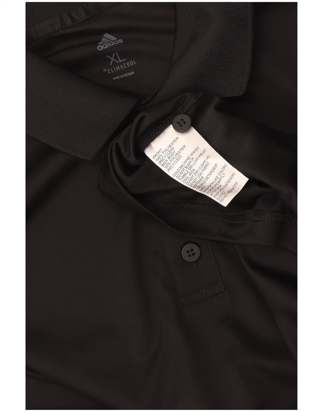 Męska koszulka polo Adidas Climacool XL, czarna, poliestrowa