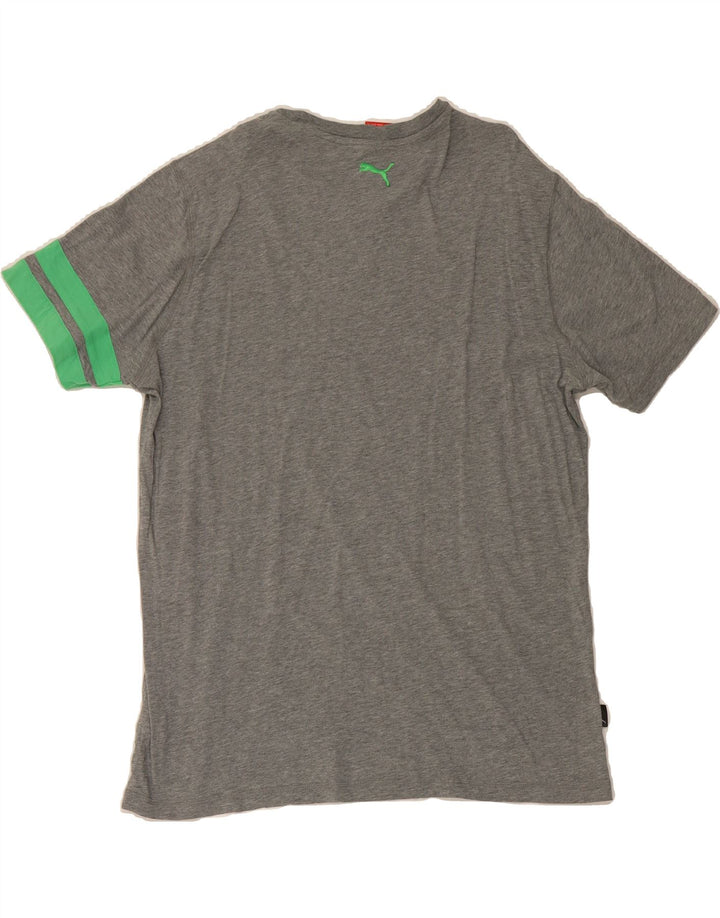 PUMA Mens Graphic T-Shirt Top XL Grey Cotton Vintage Puma and Second-Hand Puma from Messina Hembry 