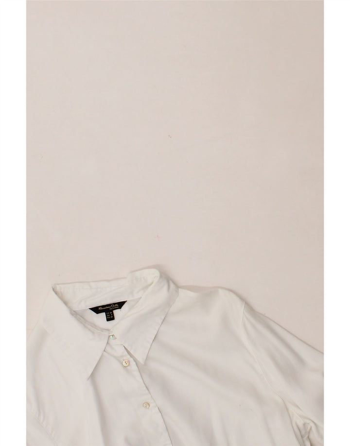 Koszula damska MASSIMO DUTTI EU 38 Small White Lyocell
