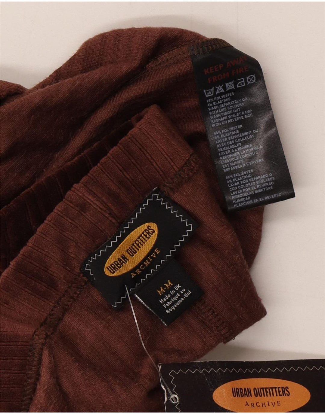 Damskie legginsy Urban Outfitters UK 14, średni brązowy poliester
