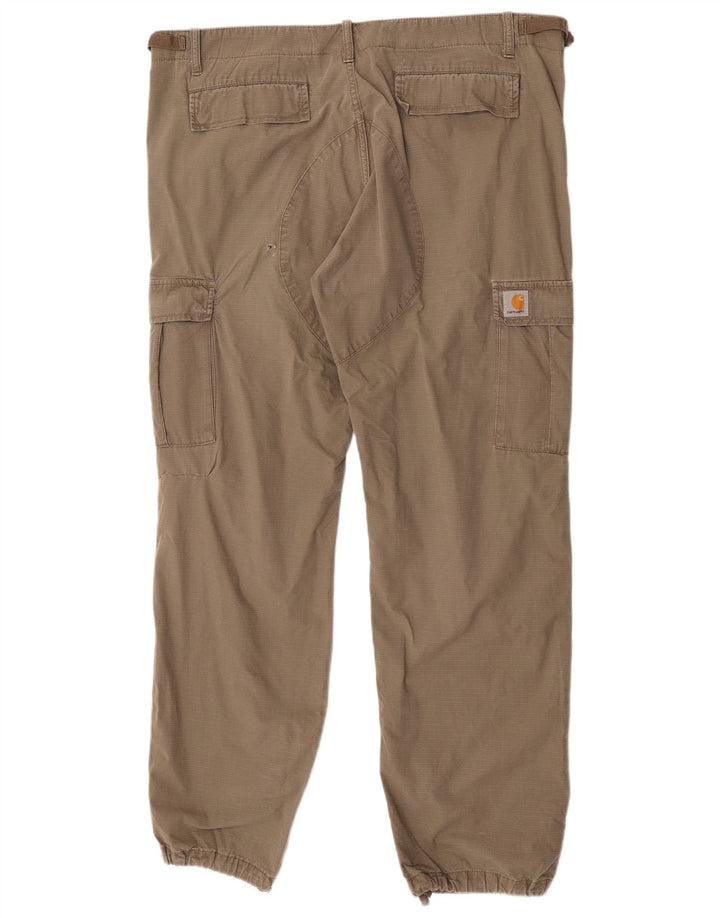 Męskie spodnie cargo Carhartt W40 L34, bawełna khaki