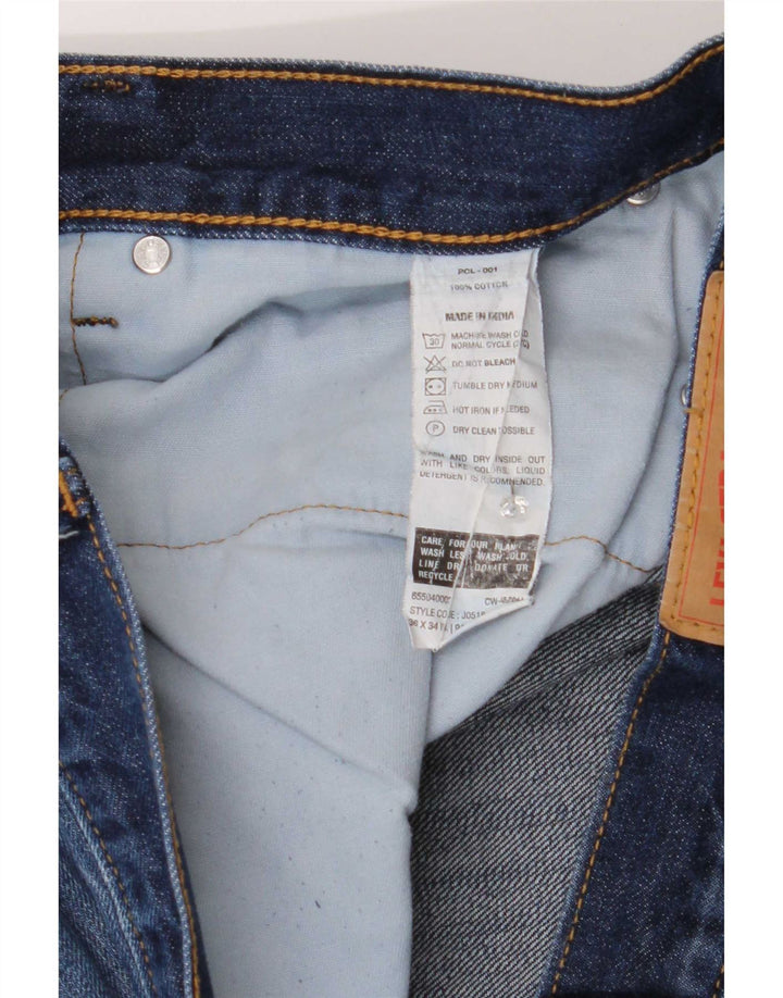 Męskie jeansy Levi's Slim W36 L34 Niebieskie bawełniane
