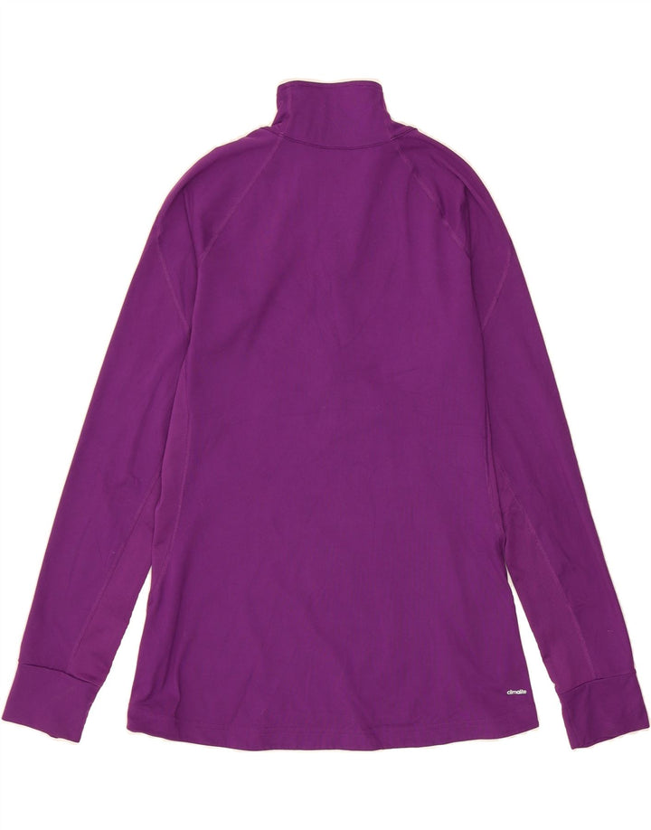 ADIDAS Womens Climalite Pullover Tracksuit Top UK 16/18 Large Purple Vintage Adidas and Second-Hand Adidas from Messina Hembry 