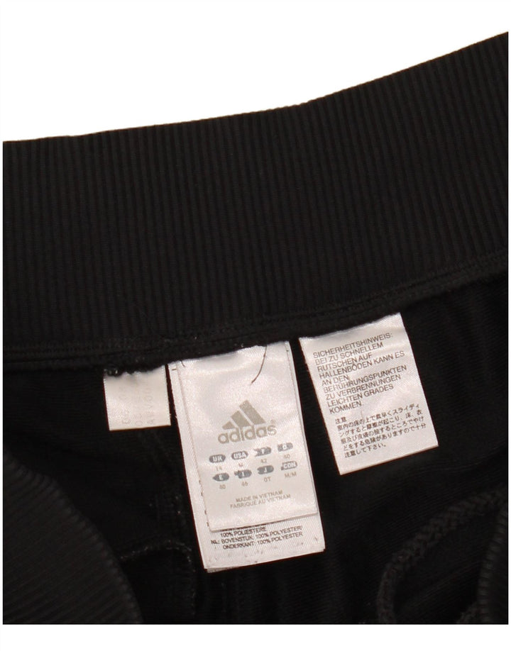 Damskie spodnie dresowe Adidas UK 14, duże, czarne, poliestrowe