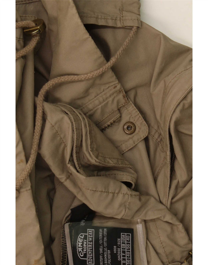 Męska kurtka z kapturem Camel Active IT 55 2XL Khaki, bawełna