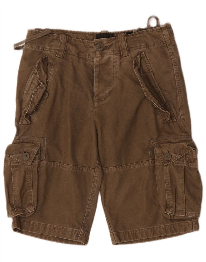 Męskie spodenki cargo Superdry W29 Małe, brązowe, bawełniane