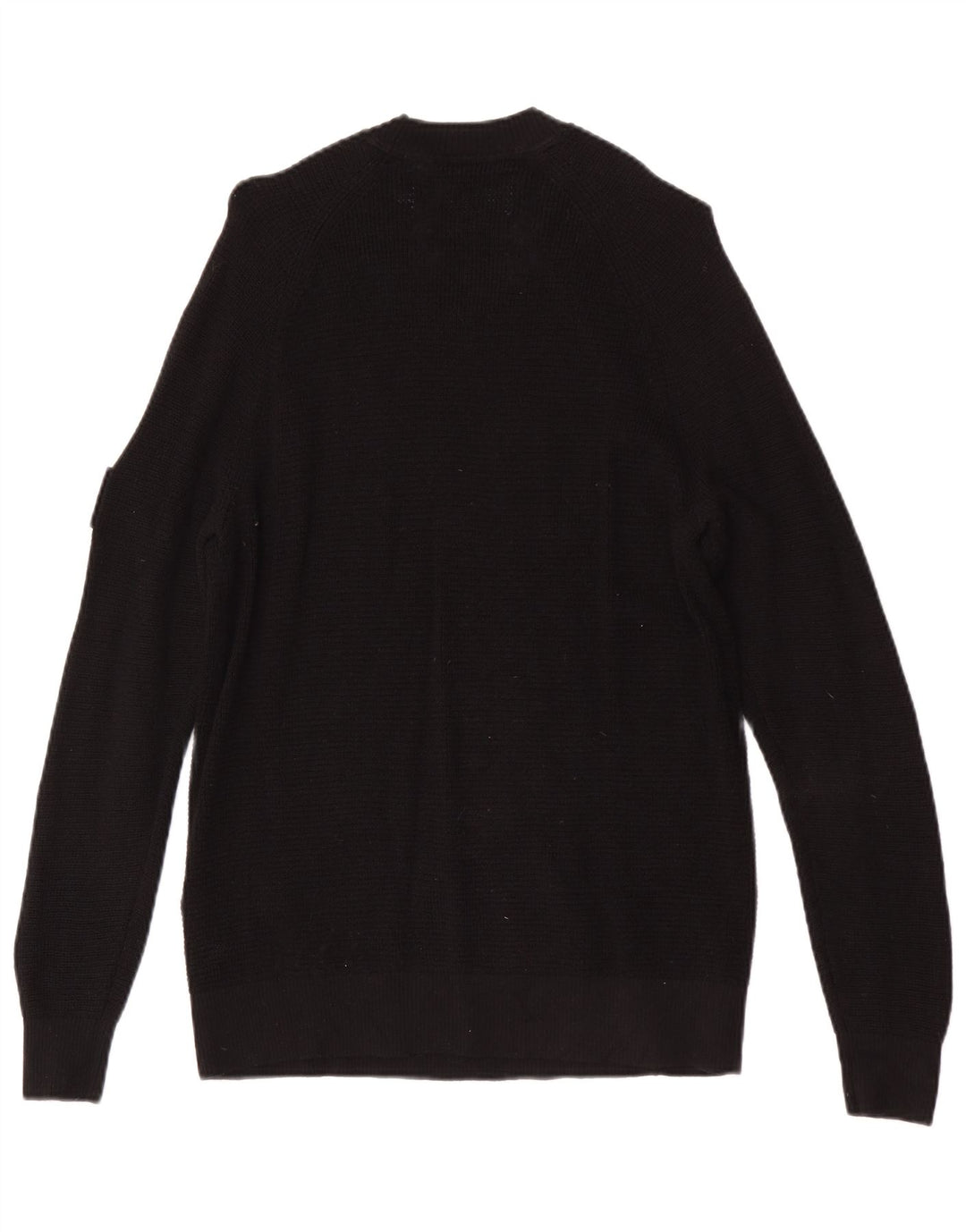 Męski sweter z okrągłym dekoltem Calvin Klein Jeans, mały, czarny, wełniany