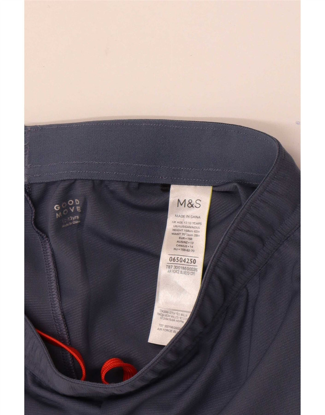 Marks & Spencer Chłopięce spodenki sportowe 12-13 lat Granatowy poliester