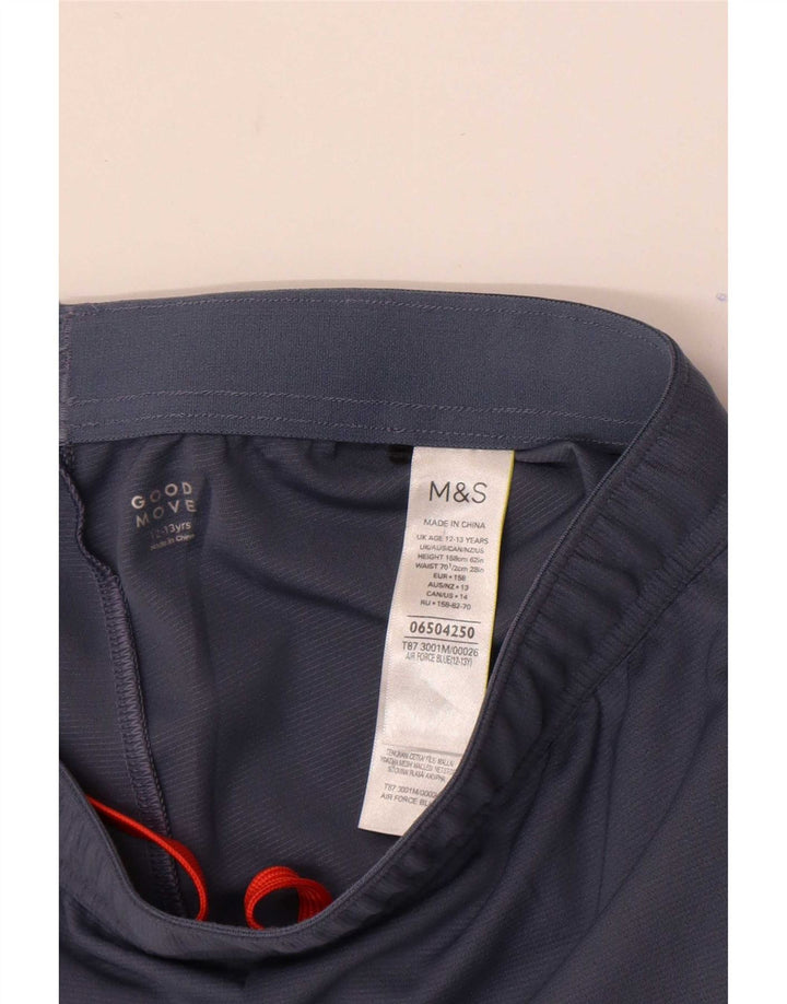 Marks & Spencer Chłopięce spodenki sportowe 12-13 lat Granatowy poliester