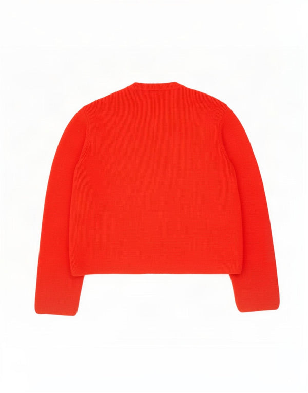 Marks & Spencer Damski sweter o luźnym kroju, UK 14, średni czerwony akryl