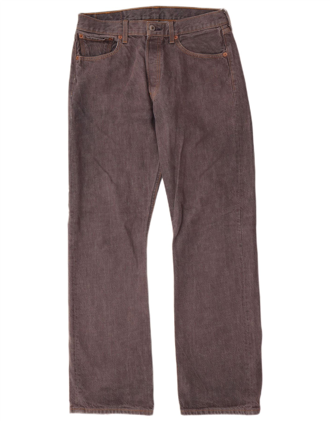 Męskie dżinsy Levi's 501 Straight W32 L32 Szara bawełna