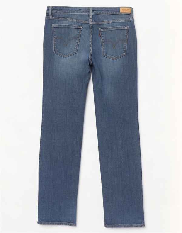 Damskie jeansy Levi's 505 Straight US 14 XL W32 L32 Niebieskie bawełniane