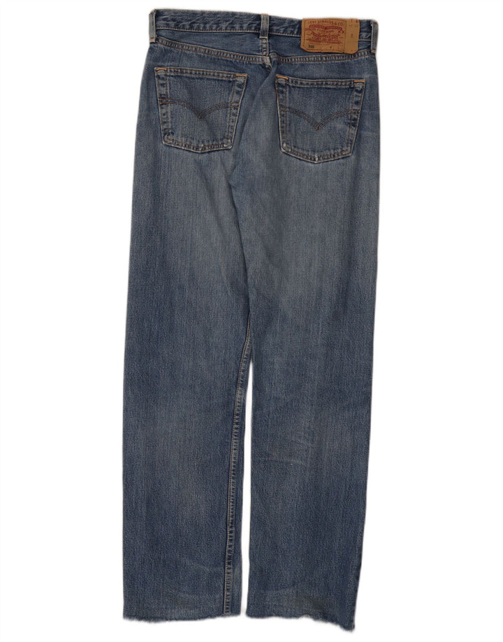 Damskie jeansy Levi's 501 Straight W30 L30 Niebieskie bawełniane