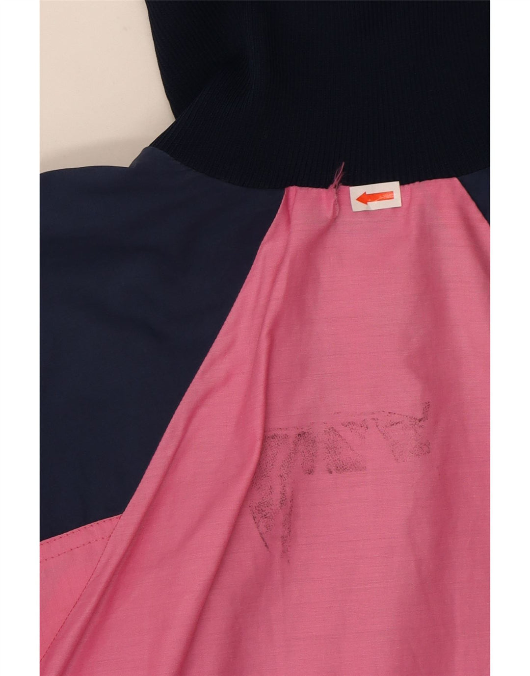 VINTAGE Womens Bomber Jacket EU 38 Medium Pink Colourblock Vintage Vintage and Second-Hand Vintage from Messina Hembry 